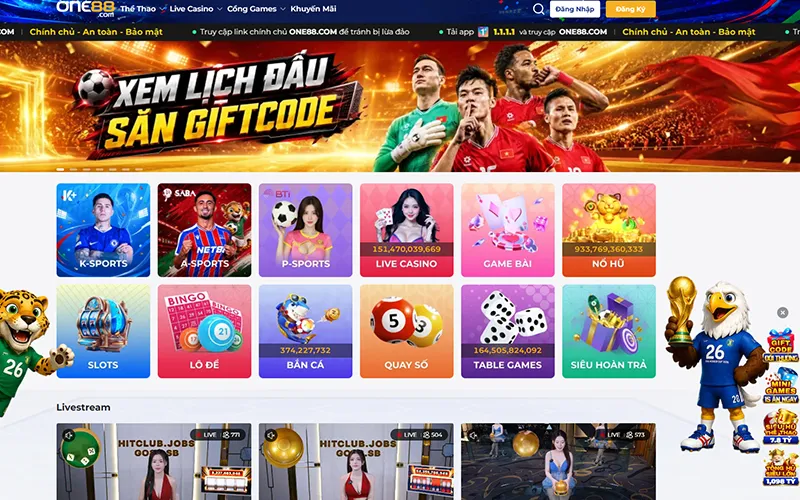 ONE88 - Nhà cái châu Âu thưởng nạp cực khủng
