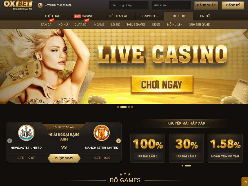 Thông tin cơ bản về nhà cái Oxbet dành cho người mới chơi